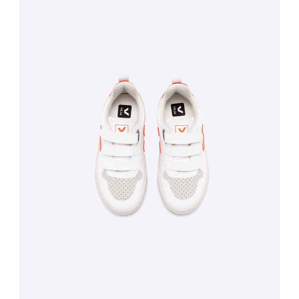 Veja V-10 CWL Tornacipő Gyerek White/Orange | HU 858DFM